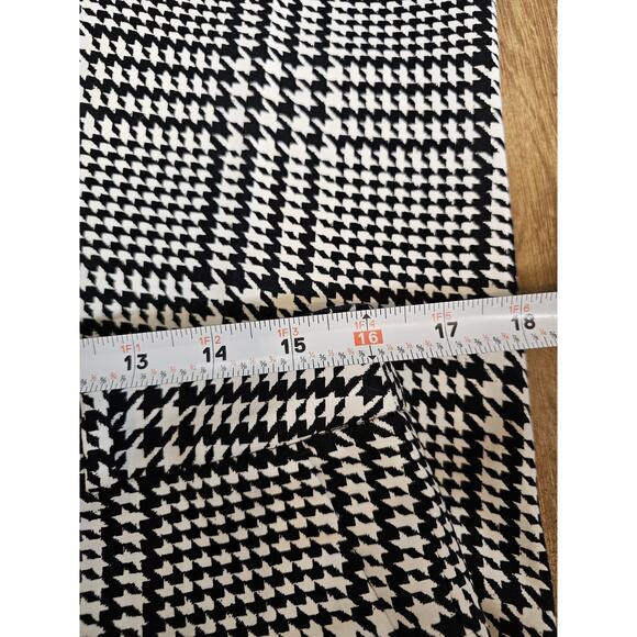 Michael Kors Houndstooth Trouser Pants Women's Size 10 Stretch Career Ankle - Picture 7 of 8